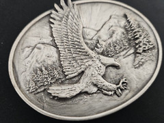 Siskiyou Buckle Company – Eagle Landing, Mountains, Sunset – No. 0-10 (1982)