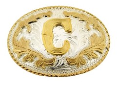 Initial Letter A-Z Belt Buckle Men Women Fashion Western Cowboy Cowgirl Rodeo