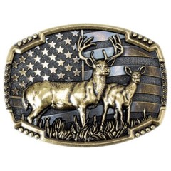 Animal Deer Belt Buckle Western Cowboy Native American Motorcyclist