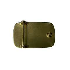 Solid Brass Rectangle Blank Belt Buckle BS019