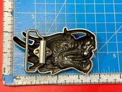 Chinese Dragon Head Strength, Wisdom, Protection Buckle Rage Belt Buckle
