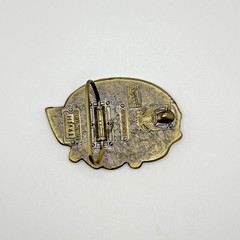 Vintage 1984 I&rsquo;d Rather Be Bowling Belt Buckle Great American Buckle Co H1441