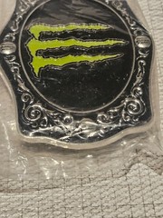 B2 New In Sealed Packaging Monster Energy Drink Belt Buckle- 4 1/4&Prime; Wide Oval