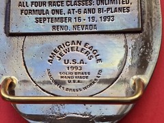 National Air Races Championship Belt Buckle #&rsquo;d /700 Reno 1993 30th Anniversary