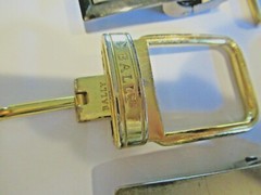 LOT 5 DESIGNER YSL Yves Saint Laurent IZOD BALLY TED BAKER FERRARI Belt Buckles