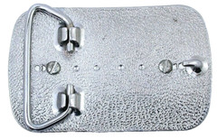 Silver Gold Diamond Cut 1964 Kennedy Silver Half Dollar Rectangle Frame Buckle