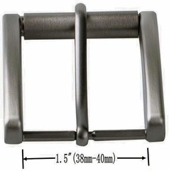 DJCAIZYY 1.5&Prime; (38-40mm) Men Replacement Single Prong Belt Buckle Roller-Gray