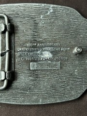 Liberty Collection Silver Tone 100 Years of Liberty Belt Buckle..
