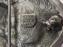 Western Cowboy Boots Belt Buckle EJC Nice Design 1995 Made in USA