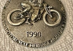RARE NOS 1990 Belt Buckle Motorcycle Heritage Museum Commemorative Collectible