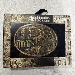 Montana Silversmiths Attitude Buckles Montana State New Unopened Box 1.5 in Belt