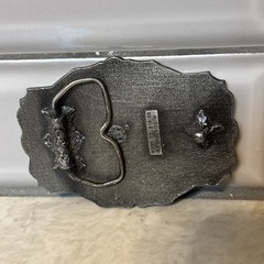 Metal Carpenter Belt Buckle (70’s or 80’s, R&M Industries) Tools Hammer Square