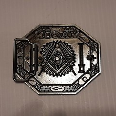 MASON MASONIC Metal Belt Buckle