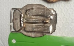 Wyoming Studio Art Works Belt Buckle 1975 « the right to keep and bear arms »