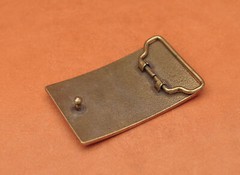 Antique Brass U.S.A. American Flag Metal leather Belt Buckle Fit 40mm Strap