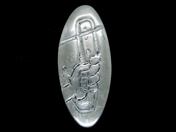 UD11146 **CUSTOM HAND ENGRAVED ARTWORK** SILVERTONE BELT BUCKLE