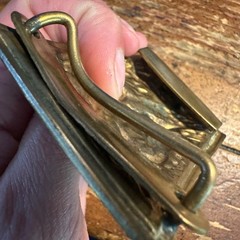 Vintage Brass Eagle Belt Buckle E Pluribus Unum US Great Seal Rectangular Plate