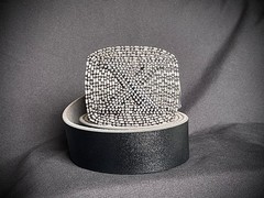 Gothic Punk Studded “X” Wearable Art Buckle & Belt Set – Darren McNeese