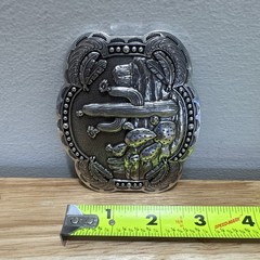 Blazin Roxx Western Nocona Belt Buckle Cactus Feathers NIB 37597