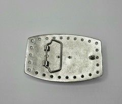 Western STEER BULL Head Cowboy Rodeo Style Belt Buckle Chrome