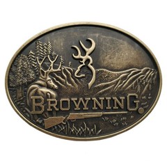Xwest Country Hunting Belt Buckle Cowboy Western Buckles 1.5inch, Bronze