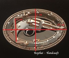 (MADE BY ORDER) BUCKLE HANDMADE STAINLESS STEEL WESTERN STYLE GUN PYTHON #2