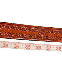 Agate Cabochon Stone Vintage Silver Color Belt Buckle with Braided Leather Belt
