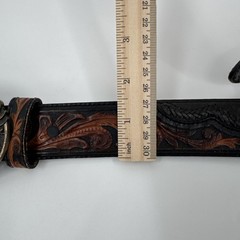 vintage MONTANA SILVERSMITHS belt buckle SOLID BRASS western EAGLE america