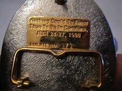 1998 CHARLOTTE CAROLINA&rsquo; 4TH NATIONAL SQUARE DANCE CONVENTION BELT BUCKLE GW-12