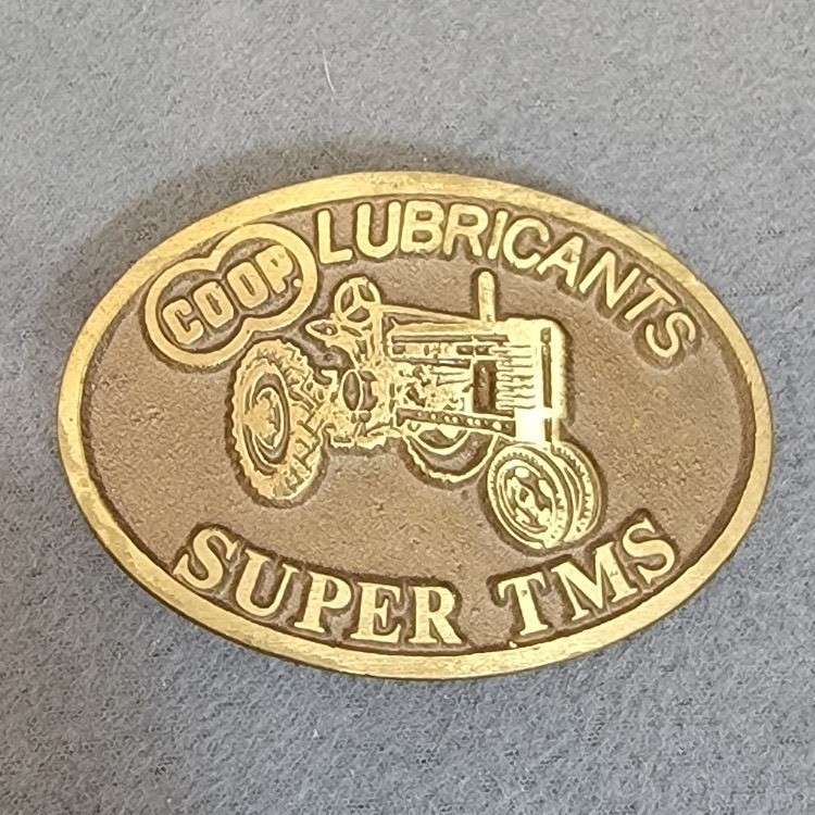 Farmland IND Series 1 John Deere A Coop Lubricants Blue Gard 500 belt buckle