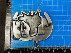 Horse Saddle Cutout Silver Tone Jockey Equestrian Western Cowboy&rsquo;s Belt Buckle