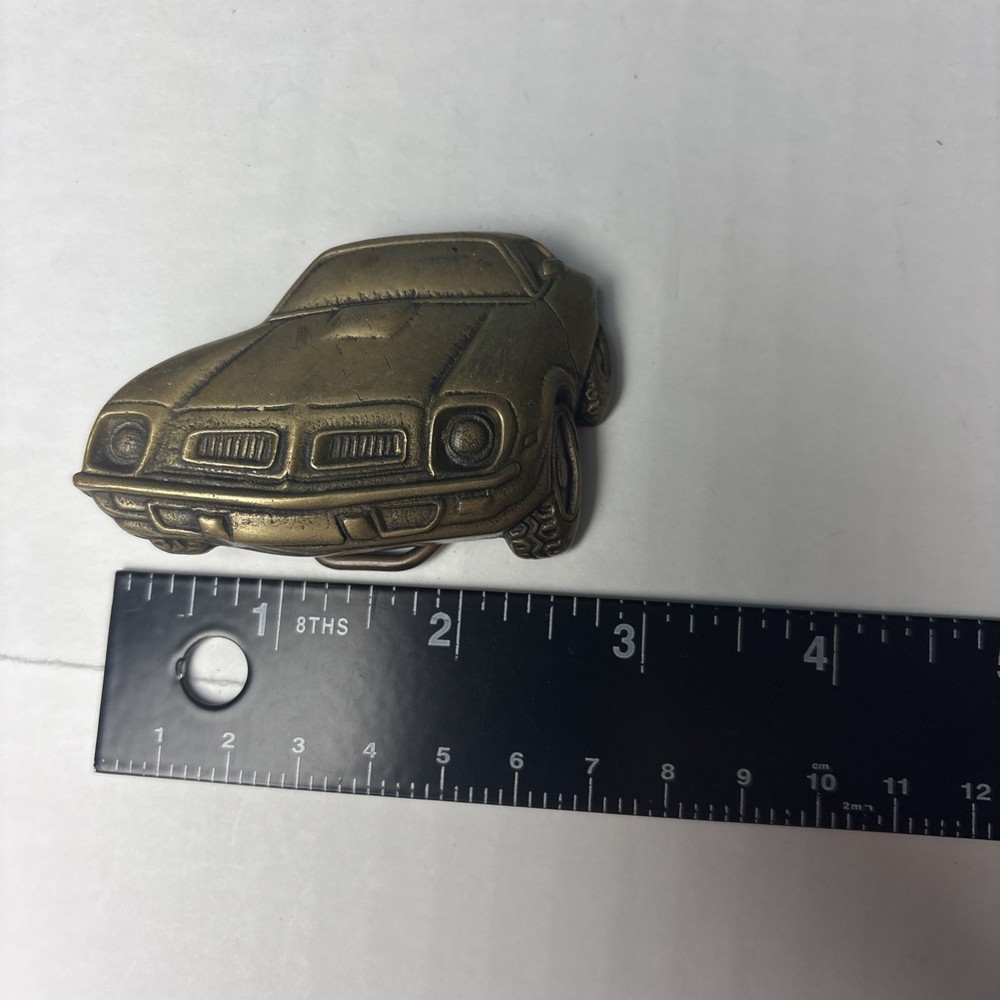 Vintage Trans Am Pontiac Belt Buckle Baron 1978 Solid Brass 6019 Taiwan Collect