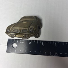 Vintage Trans Am Pontiac Belt Buckle Baron 1978 Solid Brass 6019 Taiwan Collect