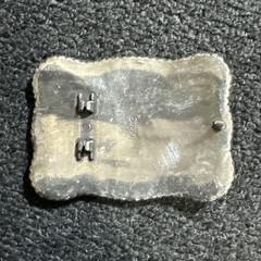 WESTERN STYLE BELT BUCKLE WITH LONGHORN IN THE CENTER 1995 4×3”