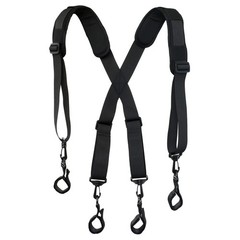 YYST Men Paddded Adjustable Tool Belt Suspender Duty Adult, Black