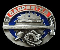 BOUCLE DE CEINTURE CARPENTER CIRCULAR HANDSAW HAMMER TOOL METAL BELT BUCKLE