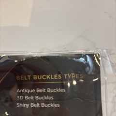 Custom Belt Buckle Shiny Gold , Oval Design
