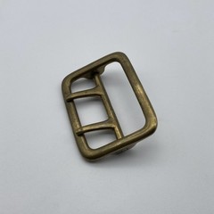 45mm Brass Double Prong Buckle Sam Browne Buckle Large Strap Fastener Buckle