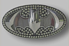 Batman Belt Buckles Comics Costume Original Cosplay Men Halloween Silver Black