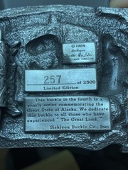 Vintage 1894 ALASKA COMMEMORATIVE 3D WOLF HEAD & Miner LIMITED EDITION 257/2500