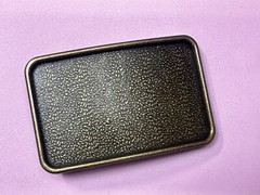 Brown Rectangular Raised Boarder Belt Buckle For Your Craft Project Or To Wear!