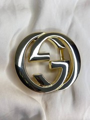 Double G 1.5` Belt Buckle Gold GG Logo 40 mm Replacement Buckle Designer Style