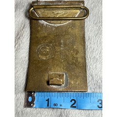 Vintage Winchester Repeating Arms Brass Belt Buckle Buffalo Bill Gift Replica