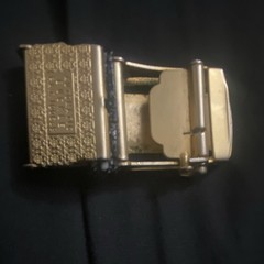 Marghi and Vaso Millan Men&rsquo;s Italian Belt Buckle 1.5&Prime; Gold/Silver/Black