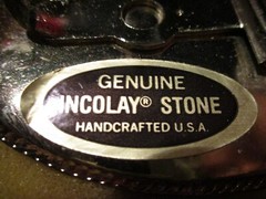TROUT SARDONYX STONE VINTAGE BELT BUCKLE INCOLAY STUDIOS BRAND NEW NIB RARE FISH