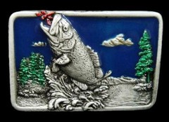 Sports Fishing Fish Belt Buckles Fishermen&rsquo;s Lake Cool Sport Buckle
