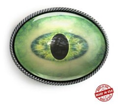 Alien Eye Sci-fi Reptile Monster Men Women Handmade Belt Buckle