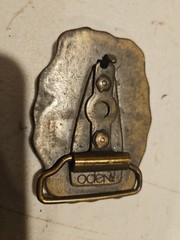 Oden Inc Personalized Solid Brass Belt Buckle Says DENNIS »