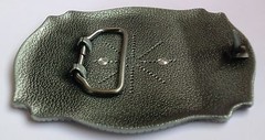 3-D STATE OF TEXAS MULTI-COLOR MAP RODEO COWBOY SILVER GOLD WESTERN BELT BUCKLE