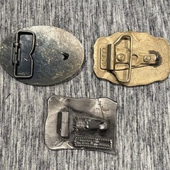 Belt Buckle Lot Of 3 NRA 1776 Jerry
